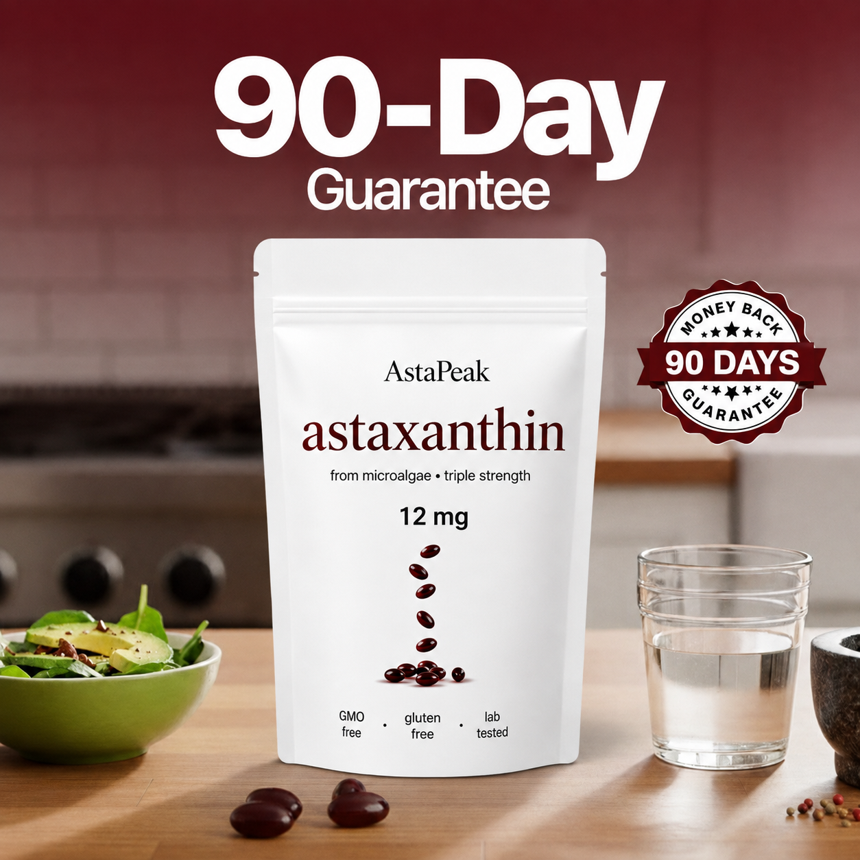 AstaPeak Astaxanthine 12mg Softgels