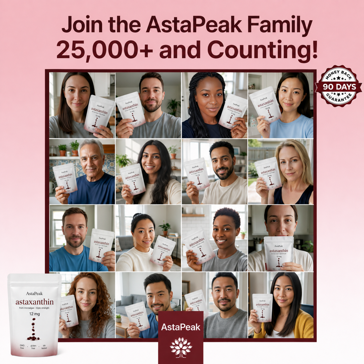 AstaPeak Astaxanthine 12mg Softgels