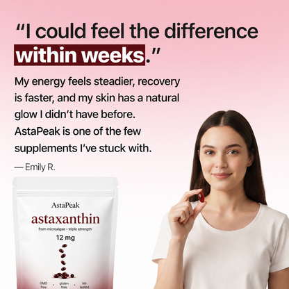 AstaPeak Astaxanthine 12mg Softgels